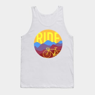 Ride - Road Bike Vintage Colors Tank Top